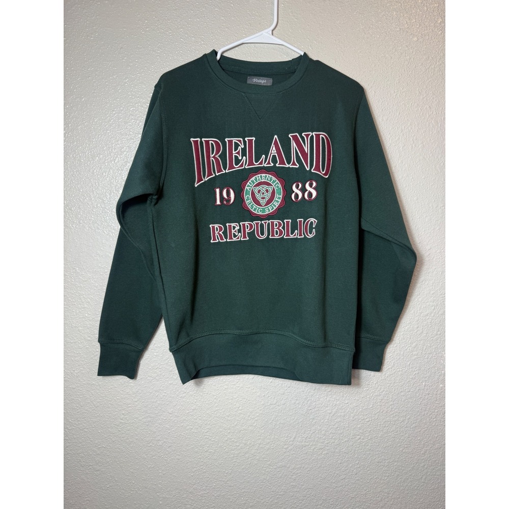 Vintage Collection Ireland 1988 Republic Celtic Green CrewneckSweatshirt S